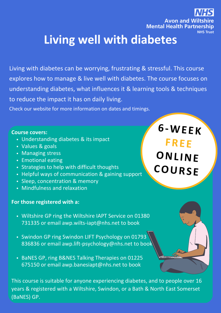 General Living well with diabetes 20 week FREE online course